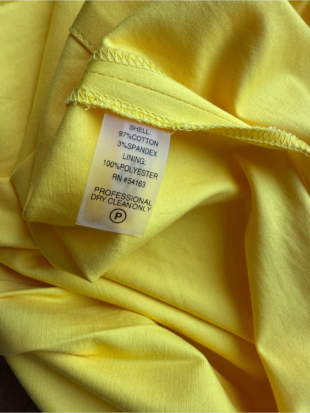 Calvin Klein Sunshine Yellow Fit & Flare Pleated Dress Size 6 - Picture 8 of 8